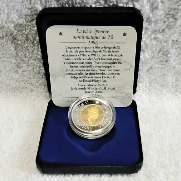 1996 $2 'Proof' Coin by the Royal Canadian Mint!! - Picture 3 of 5